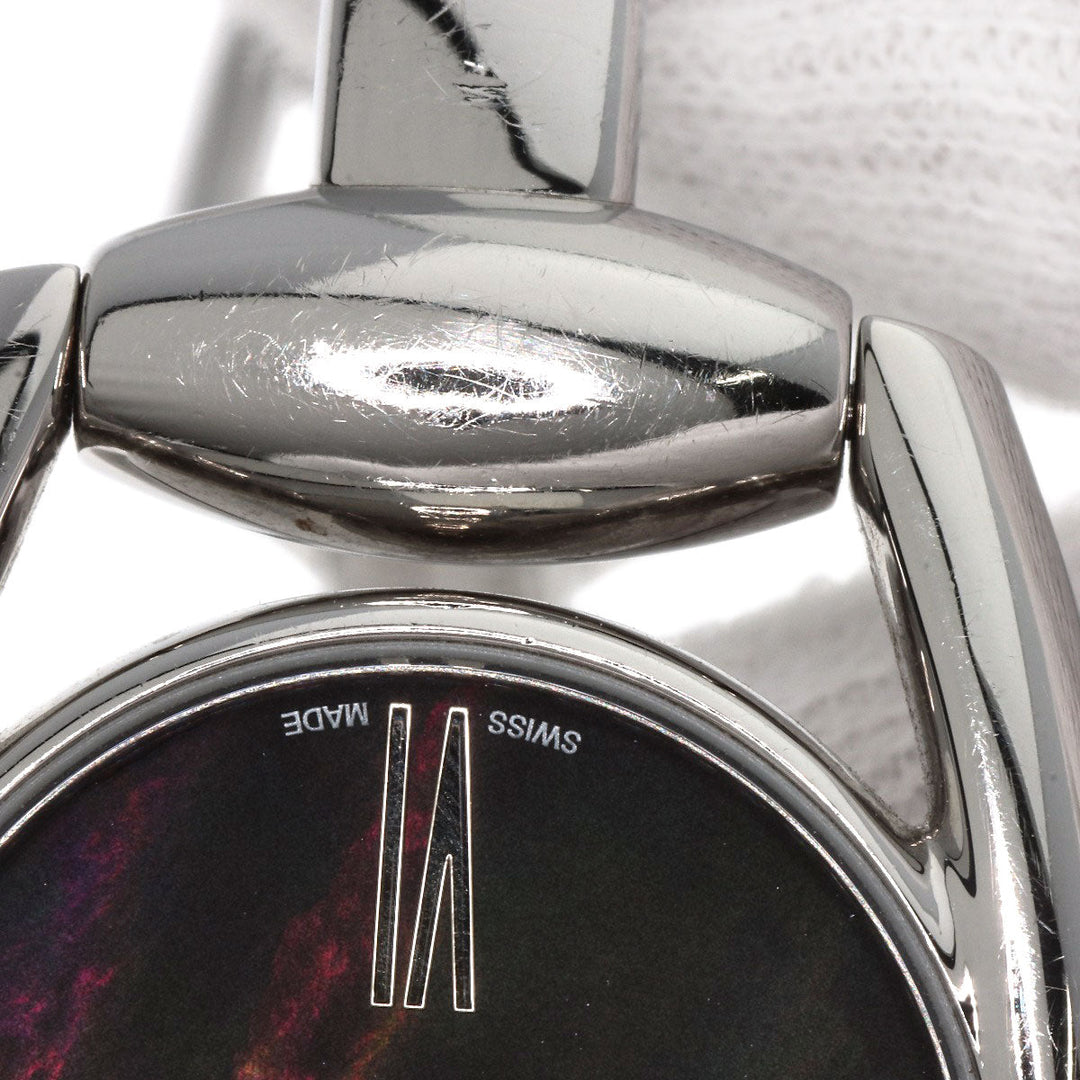 GUCCI Watches Quartz 139.5 Stainless Steel , Stainless Steel Silver Horsebit Black shell dial Women Used Authentic