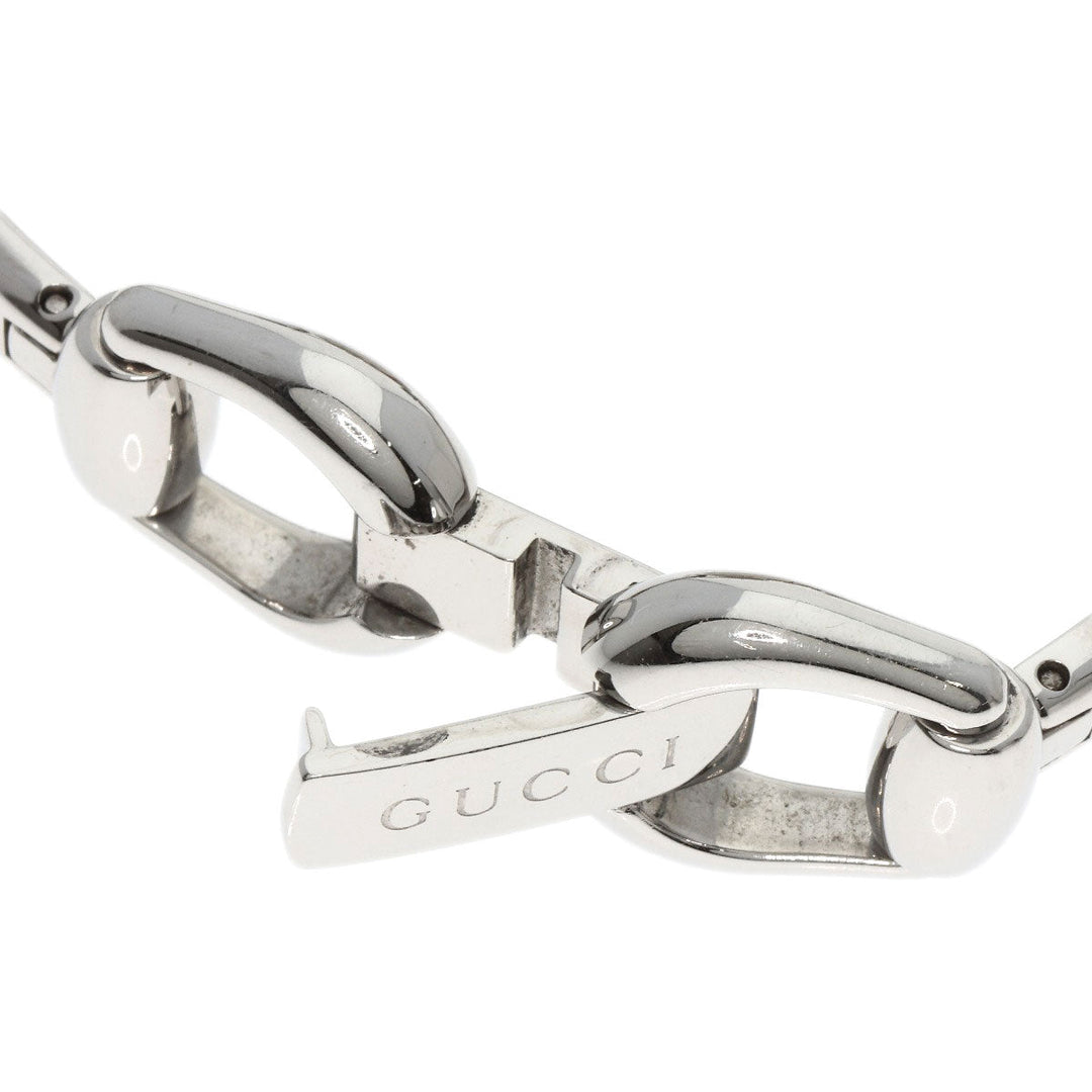 GUCCI Watches Quartz 139.5 Stainless Steel , Stainless Steel Silver Horsebit Black shell dial Women Used Authentic