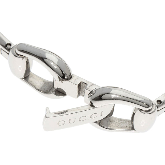 GUCCI Watches Quartz 139.5 Stainless Steel , Stainless Steel Silver Horsebit Black shell dial Women Used Authentic