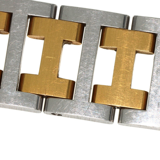 HERMES Watches Quartz Stainless Steel , SSxGP gold Clipper Old Belt cream dial mens Used Authentic