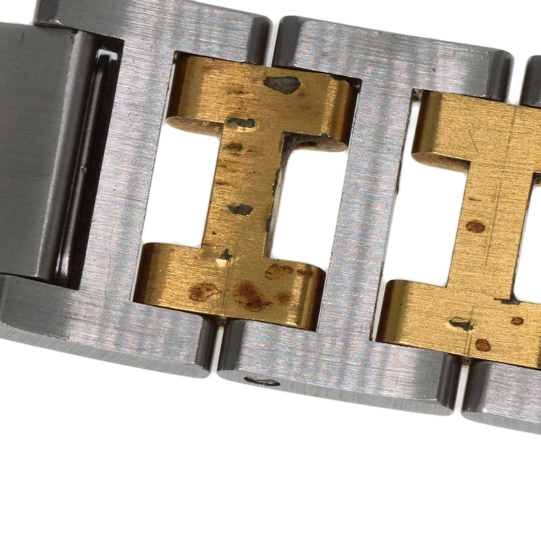 HERMES Watches Quartz Stainless Steel , SSxGP gold Clipper Old Belt cream dial mens Used Authentic