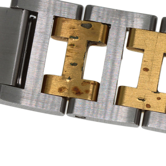 HERMES Watches Quartz Stainless Steel , SSxGP gold Clipper Old Belt cream dial mens Used Authentic