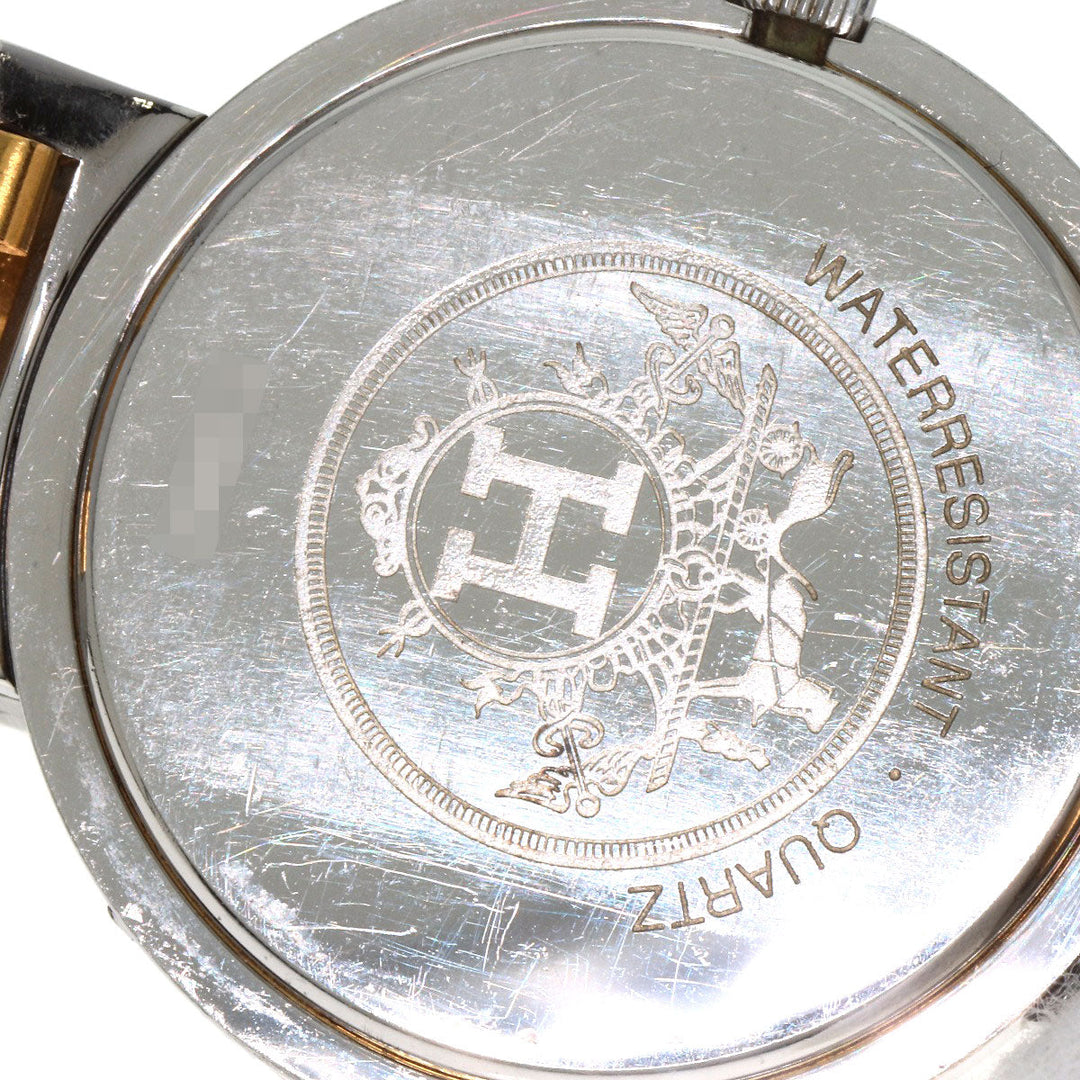 HERMES Watches Quartz Stainless Steel , SSxGP gold Clipper Old Belt cream dial mens Used Authentic