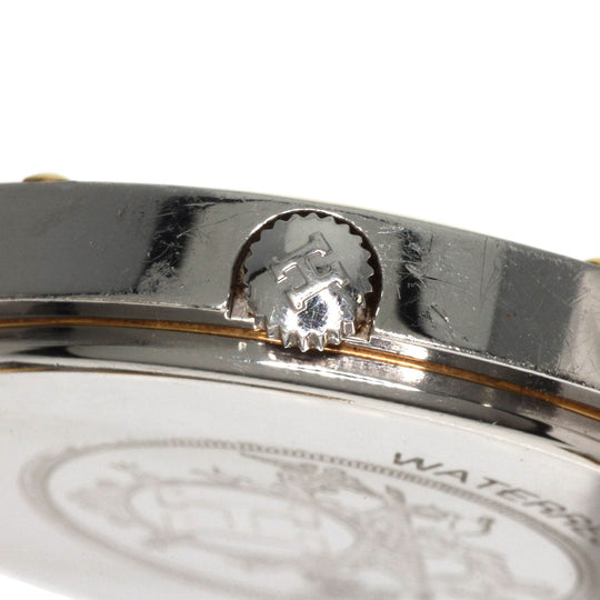 HERMES Watches Quartz Stainless Steel , SSxGP gold Clipper Old Belt cream dial mens Used Authentic