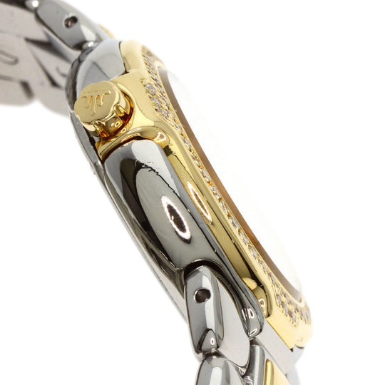 SEIKO Watches Quartz 4N71-0050 Stainless Steel, SSxK18YG, Diamond gold CREDOR Bezel Diamond Ivory dial Women Used Authentic