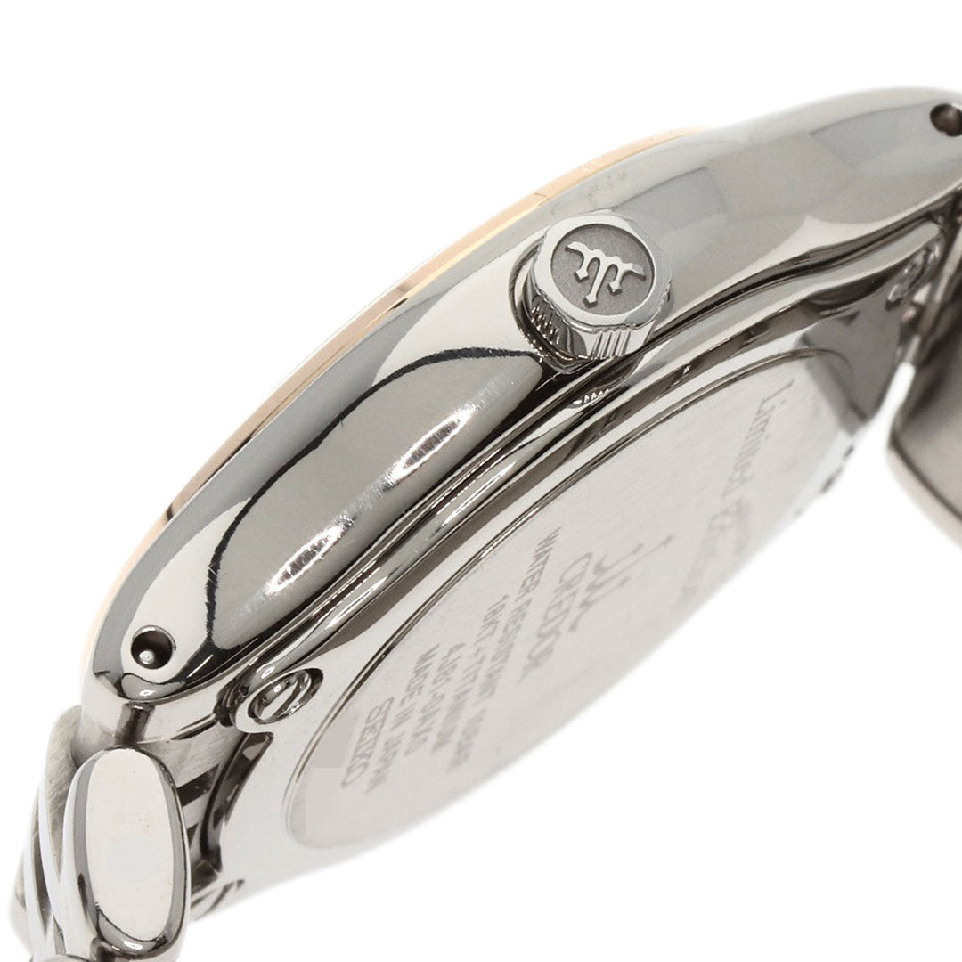 SEIKO Watches Quartz GSAS056 4J81-0AX0 Titanium, Titanium, K18PG Silver CREDOR 22P Diamond Brown shell dial Women Used Authentic