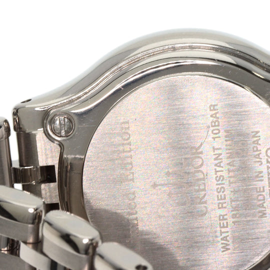 SEIKO Watches Quartz GSAS056 4J81-0AX0 Titanium, Titanium, K18PG Silver CREDOR 22P Diamond Brown shell dial Women Used Authentic