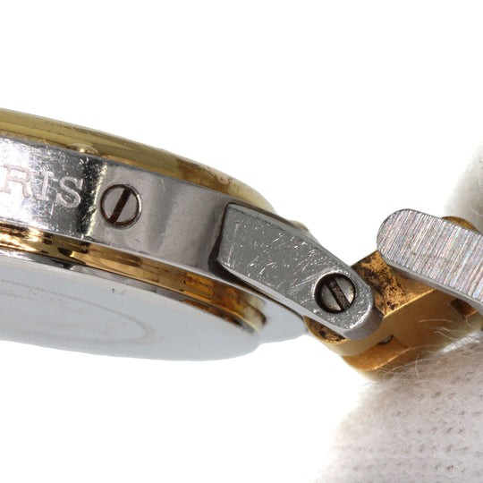 HERMES Watches Quartz Stainless Steel , SSxGP gold Clipper Old Belt cream dial Women Used Authentic