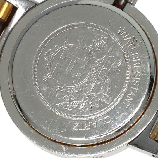 HERMES Watches Quartz Stainless Steel , SSxGP gold Clipper Old Belt cream dial Women Used Authentic