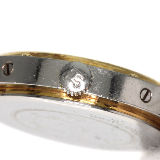 HERMES Watches Quartz Stainless Steel , SSxGP gold Clipper Old Belt cream dial Women Used Authentic