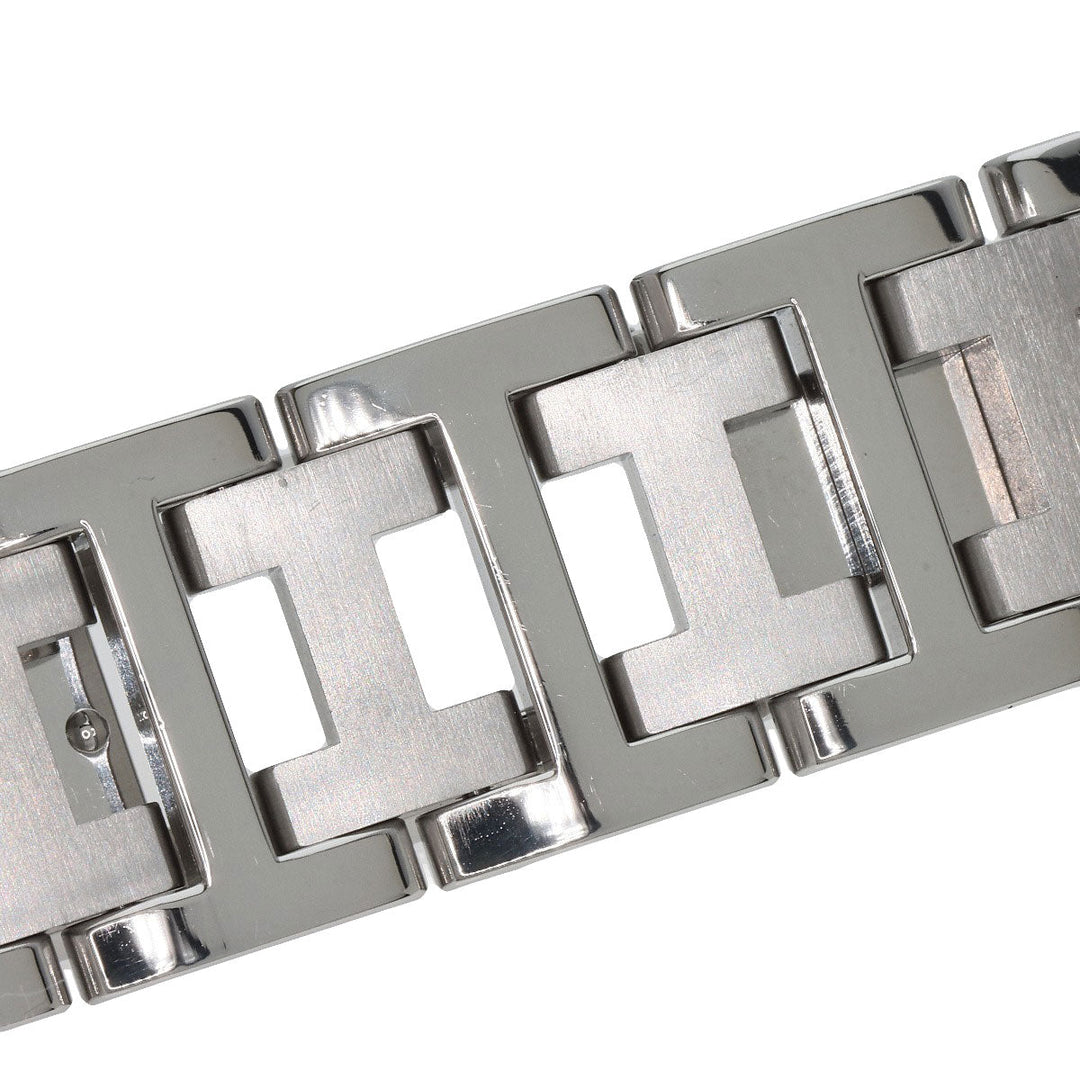 HERMES Watches Quartz CL1.310 Stainless Steel , Stainless Steel Silver Clipper Chronograph New Buckle white dial Women Used Authentic