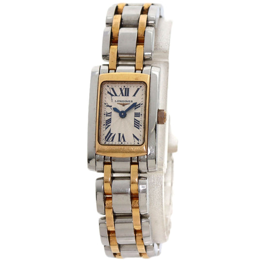 LONGINES Watches Quartz L5.158 Stainless Steel , SSxGP gold Dolce Vita Silver dial Women Used Authentic