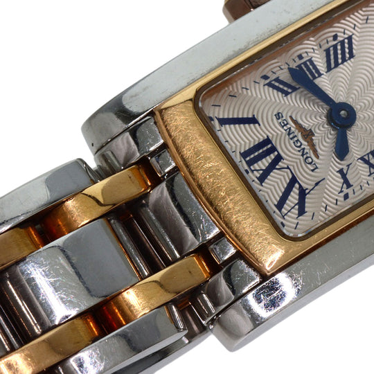 LONGINES Watches Quartz L5.158 Stainless Steel , SSxGP gold Dolce Vita Silver dial Women Used Authentic