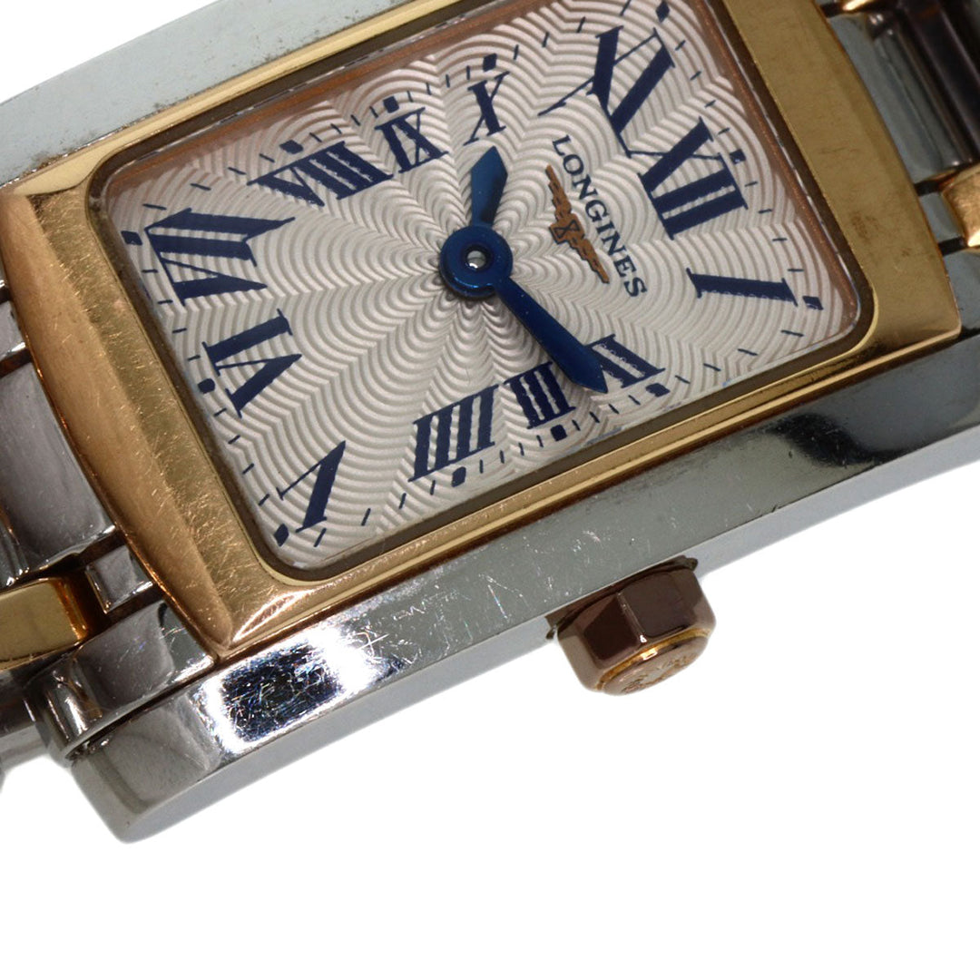 LONGINES Watches Quartz L5.158 Stainless Steel , SSxGP gold Dolce Vita Silver dial Women Used Authentic