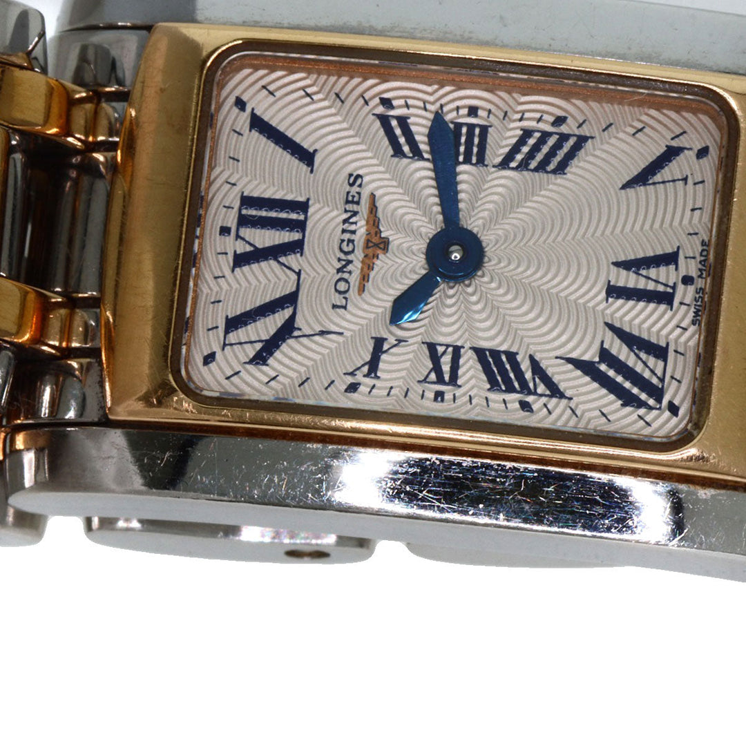 LONGINES Watches Quartz L5.158 Stainless Steel , SSxGP gold Dolce Vita Silver dial Women Used Authentic