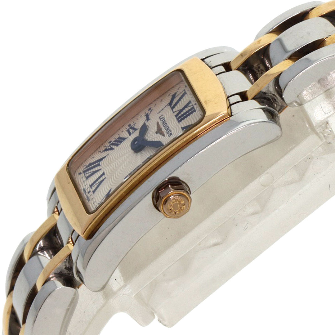LONGINES Watches Quartz L5.158 Stainless Steel , SSxGP gold Dolce Vita Silver dial Women Used Authentic