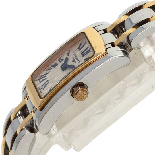 LONGINES Watches Quartz L5.158 Stainless Steel , SSxGP gold Dolce Vita Silver dial Women Used Authentic
