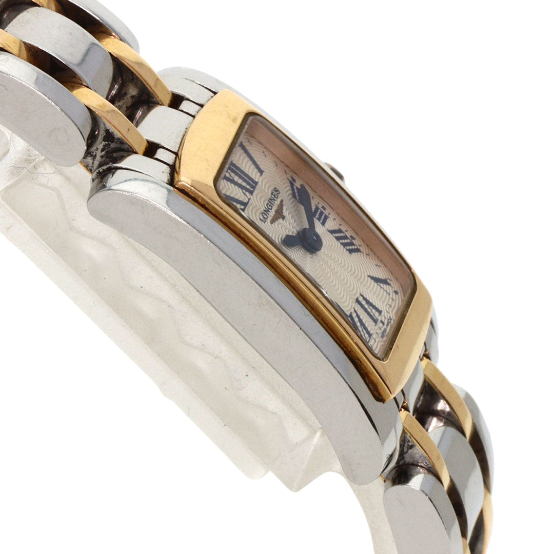 LONGINES Watches Quartz L5.158 Stainless Steel , SSxGP gold Dolce Vita Silver dial Women Used Authentic