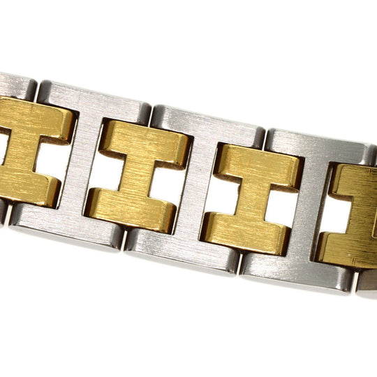 HERMES Watches Quartz CL4.220 Stainless Steel gold Clipper Old Belt Ivory dial