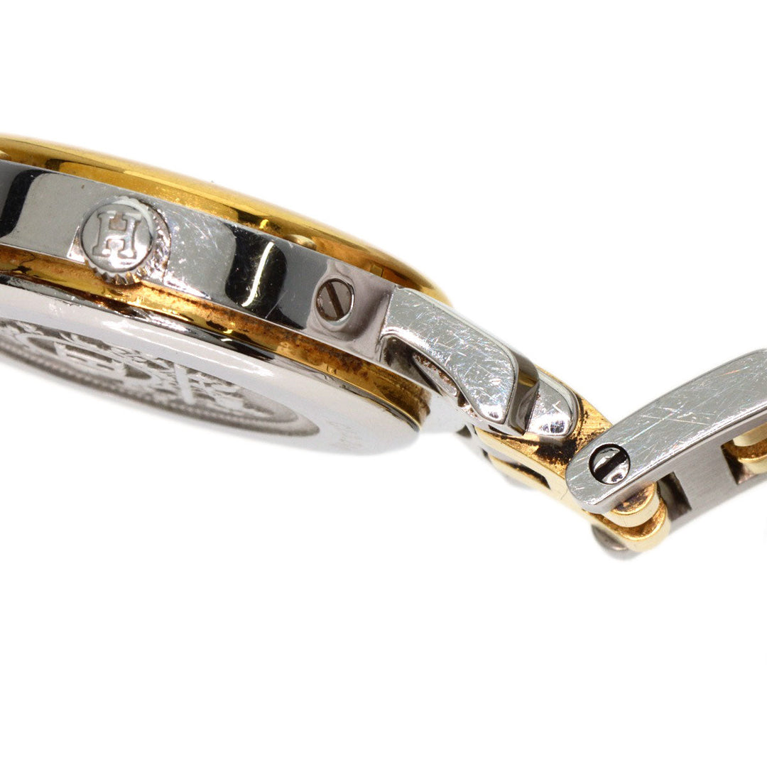 HERMES Watches Quartz CL4.220 Stainless Steel gold Clipper Old Belt Ivory dial