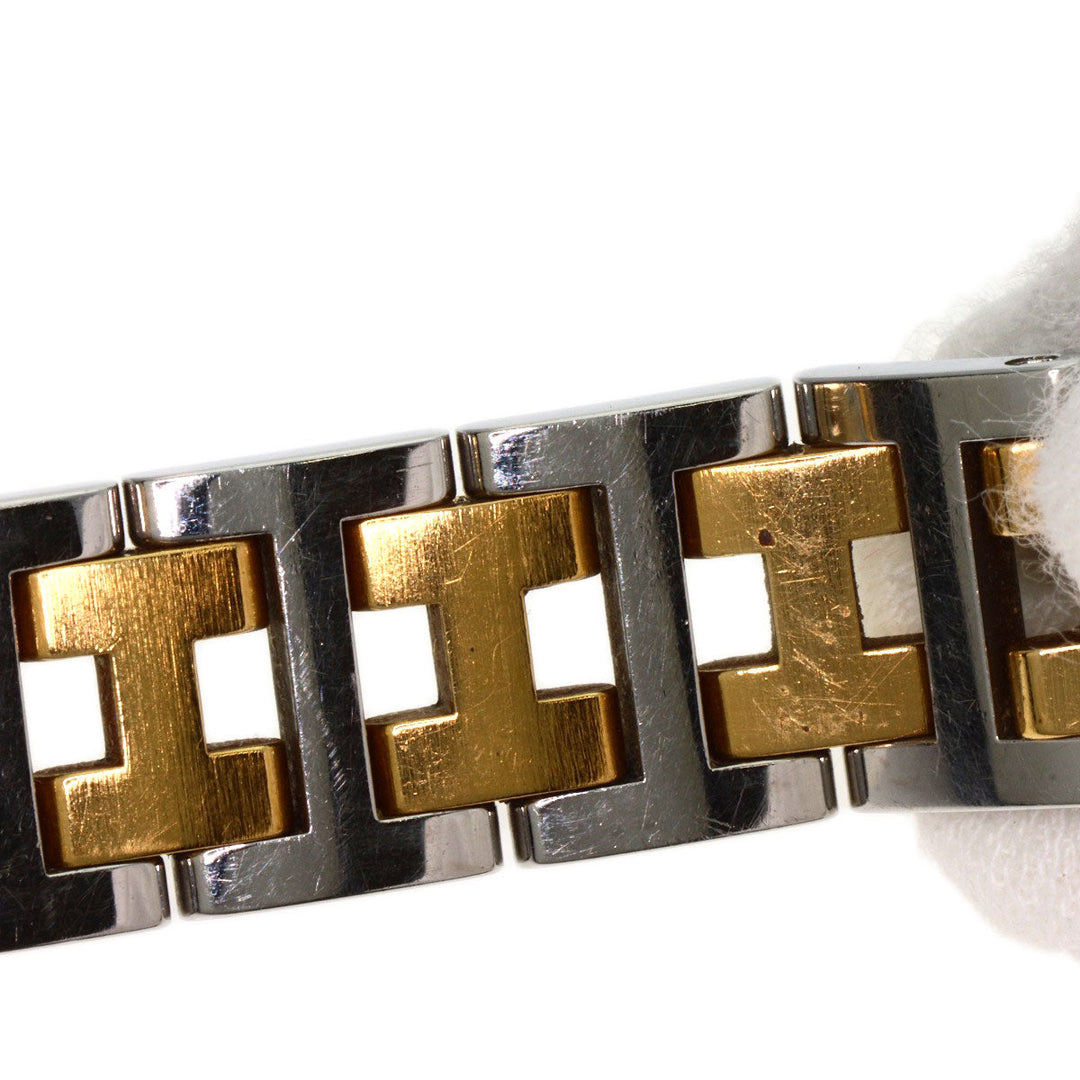 HERMES Watches Quartz CL4.220 Stainless Steel gold Clipper Old Belt Ivory dial