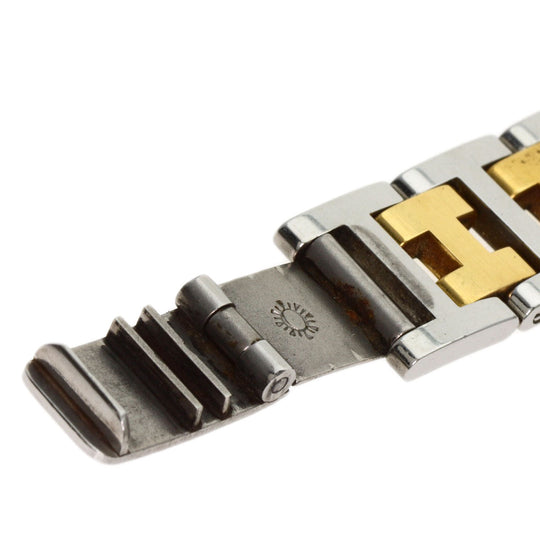 HERMES Watches Quartz CL4.220 Stainless Steel gold Clipper Old Belt Ivory dial