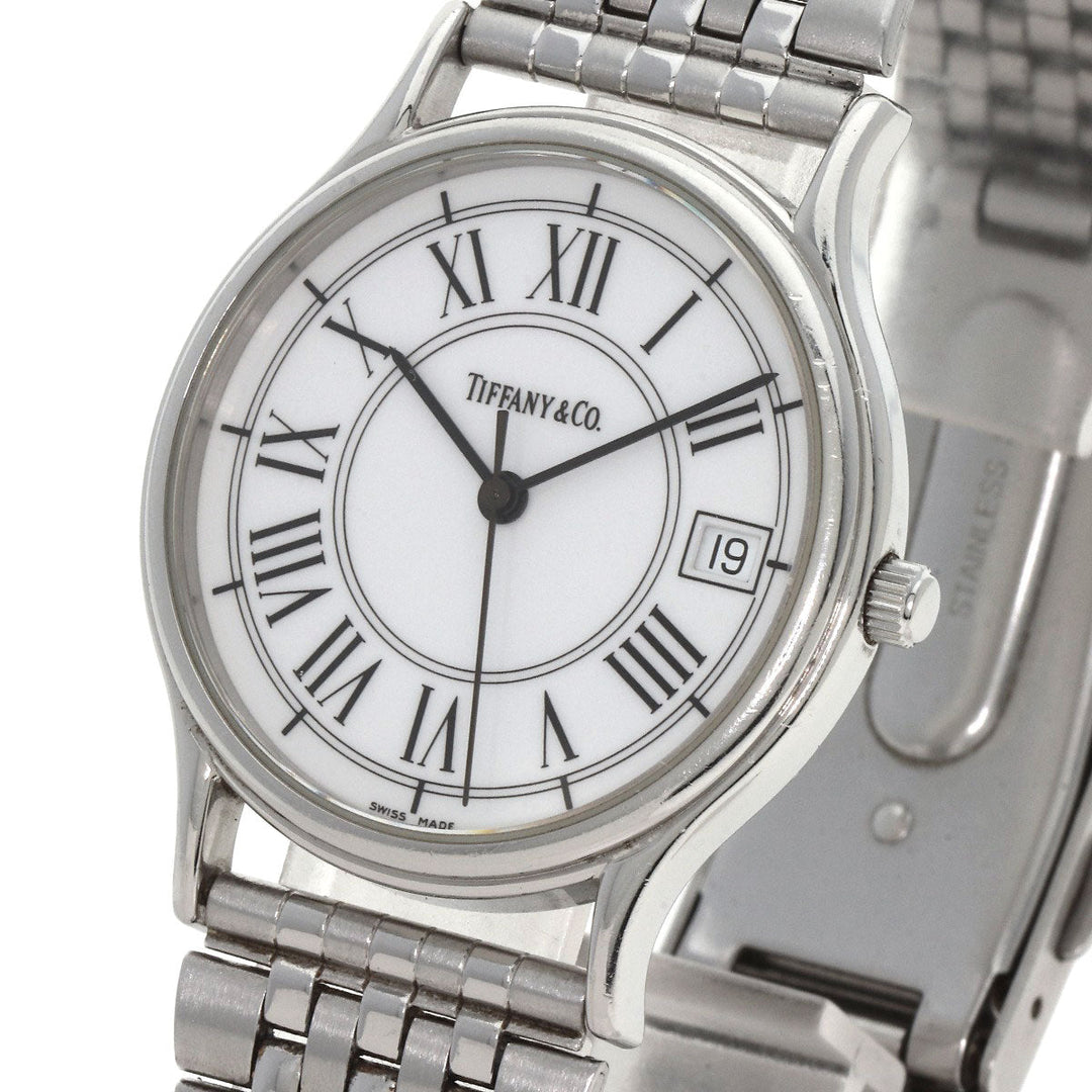 TIFFANY&Co. Watches Quartz Stainless Steel , Stainless Steel Silver Classic 1.3" white dial mens Used Authentic