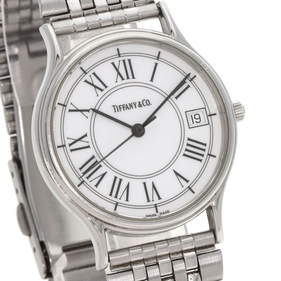 TIFFANY&Co. Watches Quartz Stainless Steel , Stainless Steel Silver Classic 1.3" white dial mens Used Authentic