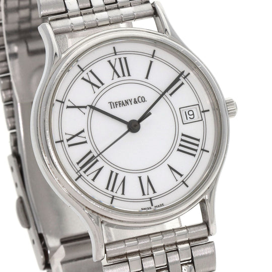 TIFFANY&Co. Watches Quartz Stainless Steel , Stainless Steel Silver Classic 1.3" white dial mens Used Authentic