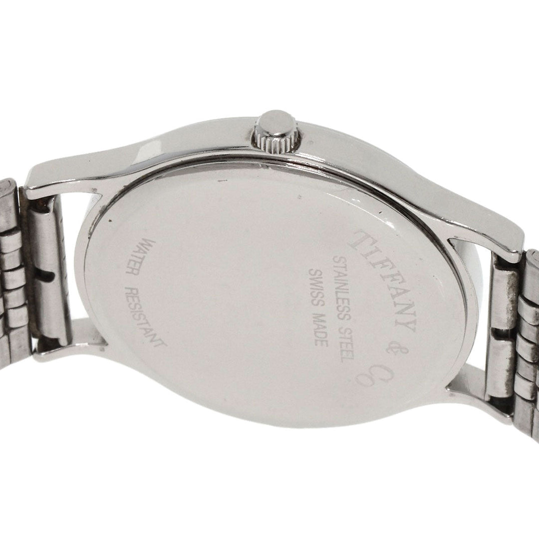 TIFFANY&Co. Watches Quartz Stainless Steel , Stainless Steel Silver Classic 1.3" white dial mens Used Authentic