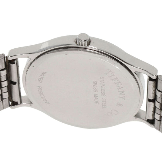 TIFFANY&Co. Watches Quartz Stainless Steel , Stainless Steel Silver Classic 1.3" white dial mens Used Authentic