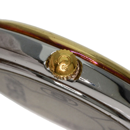 OMEGA Watches Quartz Stainless Steel, Leather Silver De Ville white dial Women Used Authentic