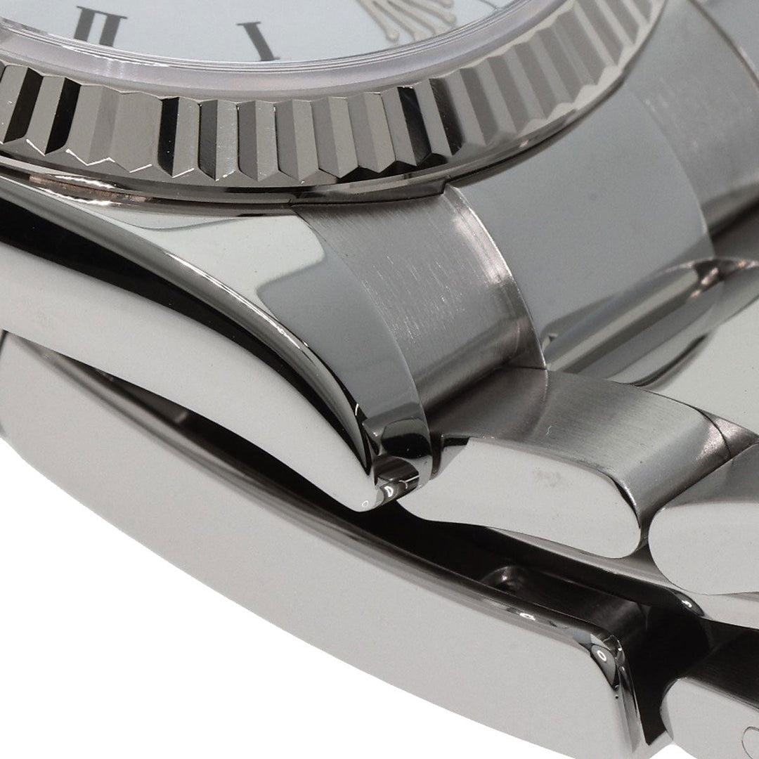 ROLEX Watches Mechanical Automatic 115234 Stainless Steel , Stainless Steel , K18WG Silver Oyster Perpetual Date white dial mens Used Authentic