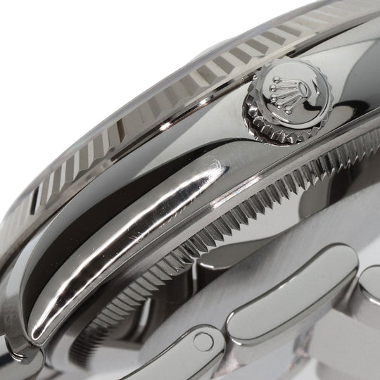 ROLEX Watches Mechanical Automatic 115234 Stainless Steel , Stainless Steel , K18WG Silver Oyster Perpetual Date white dial mens Used Authentic