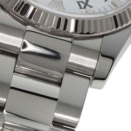 ROLEX Watches Mechanical Automatic 115234 Stainless Steel , Stainless Steel , K18WG Silver Oyster Perpetual Date white dial mens Used Authentic