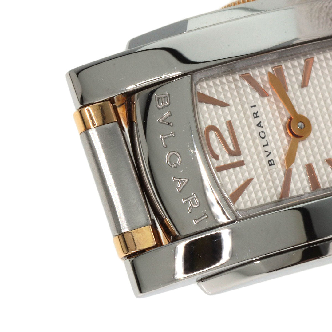 BVLGARI Watches Quartz AA26S Stainless Steel , SSxK18PG gold Assioma Ivory dial Women Used Authentic