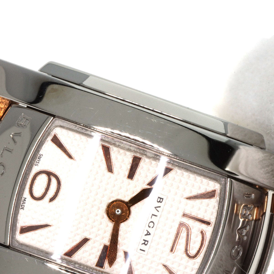 BVLGARI Watches Quartz AA26S Stainless Steel , SSxK18PG gold Assioma Ivory dial Women Used Authentic