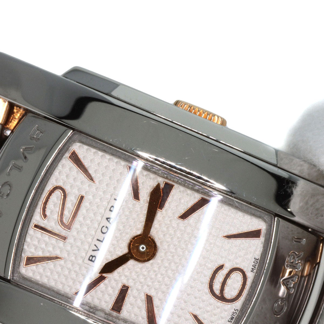 BVLGARI Watches Quartz AA26S Stainless Steel , SSxK18PG gold Assioma Ivory dial Women Used Authentic