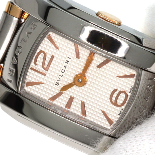 BVLGARI Watches Quartz AA26S Stainless Steel , SSxK18PG gold Assioma Ivory dial Women Used Authentic