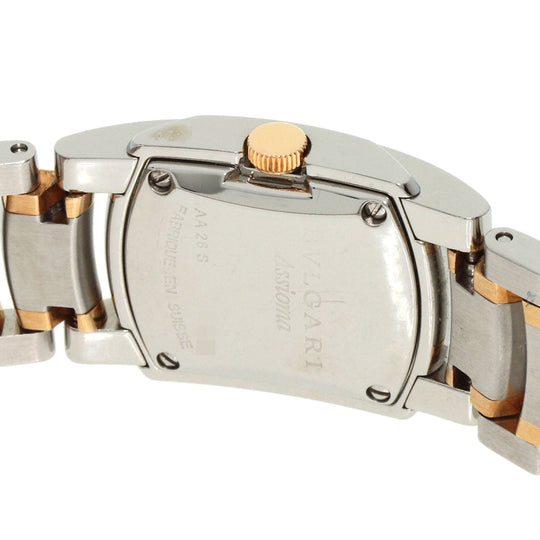 BVLGARI Watches Quartz AA26S Stainless Steel , SSxK18PG gold Assioma Ivory dial Women Used Authentic