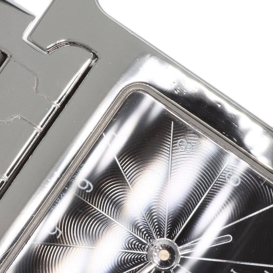 HERMES Watches Quartz HH1.210 Stainless Steel Silver H watch black dial