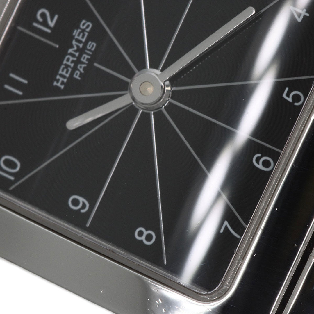 HERMES Watches Quartz HH1.210 Stainless Steel Silver H watch black dial