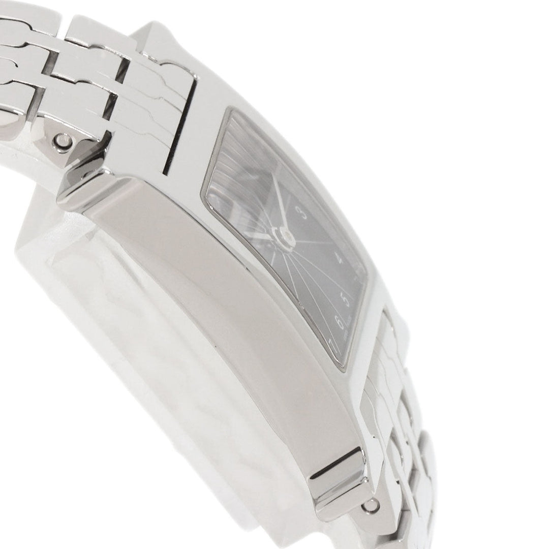HERMES Watches Quartz HH1.210 Stainless Steel Silver H watch black dial