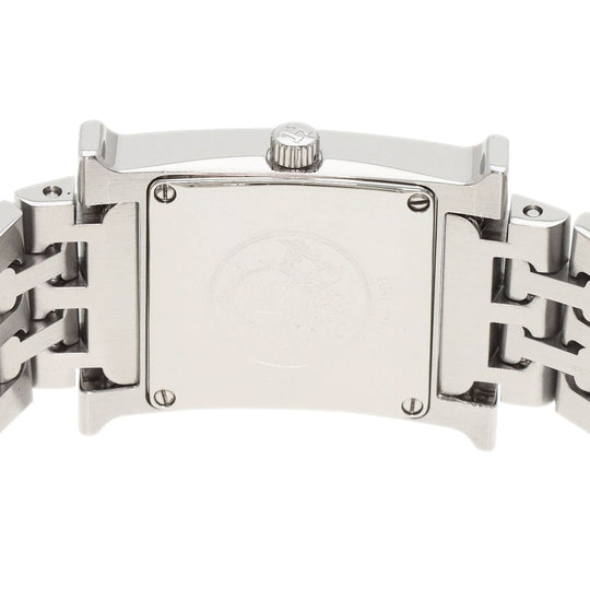 HERMES Watches Quartz HH1.210 Stainless Steel Silver H watch black dial