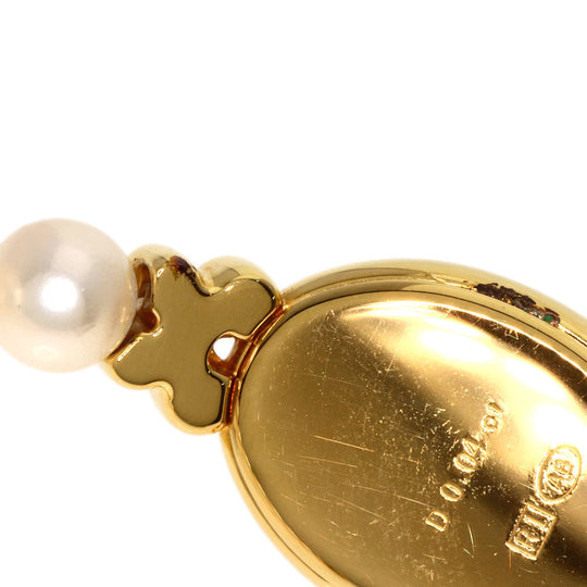 TASAKI Watches Quartz Gold Plated, Pearl gold Pearl watch white dial Women Used Authentic