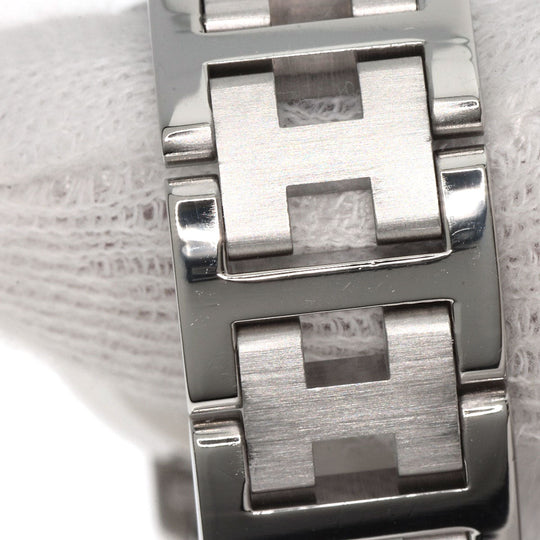 HERMES Watches Quartz CL4.210 Stainless Steel , Stainless Steel Silver Clipper gray dial Women Used Authentic