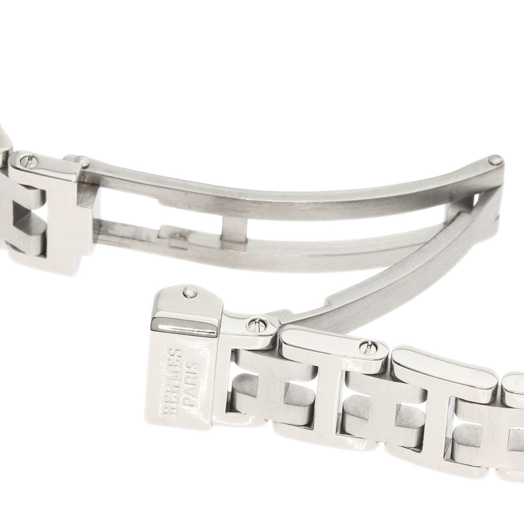 HERMES Watches Quartz CL4.210 Stainless Steel , Stainless Steel Silver Clipper gray dial Women Used Authentic