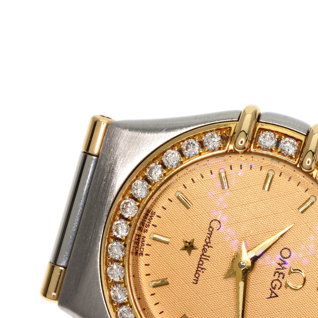 OMEGA Watches Quartz 1367.10 Stainless Steel, SSxK18YG, Diamond gold Constellation Mini Bezel Diamond gold dial Women Used Authentic