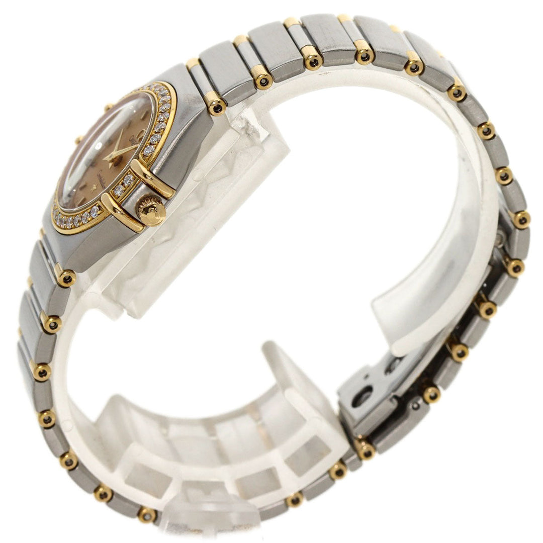 OMEGA Watches Quartz 1367.10 Stainless Steel, SSxK18YG, Diamond gold Constellation Mini Bezel Diamond gold dial Women Used Authentic