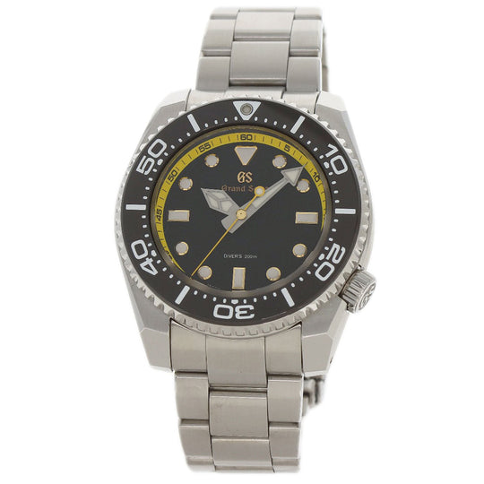 SEIKO Watches Quartz SBGX339 9F61-0AM0 Stainless Steel , Stainless Steel Silver Grand Seiko Sports Collection Limited to 800 pieces black dial mens Used Authentic